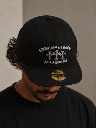 لاه کپ مشکی Chrome Hearts مدل 59FIFTY