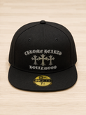 لاه کپ مشکی Chrome Hearts مدل 59FIFTY