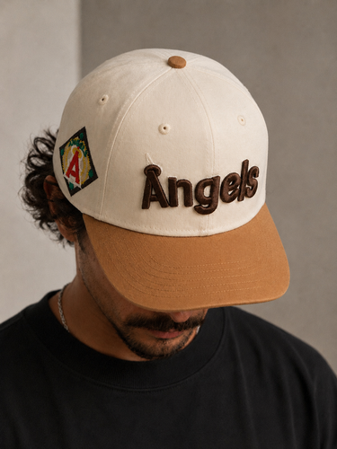 کلاه کپ Angels کرم و عسلی مدل 59FIFTY