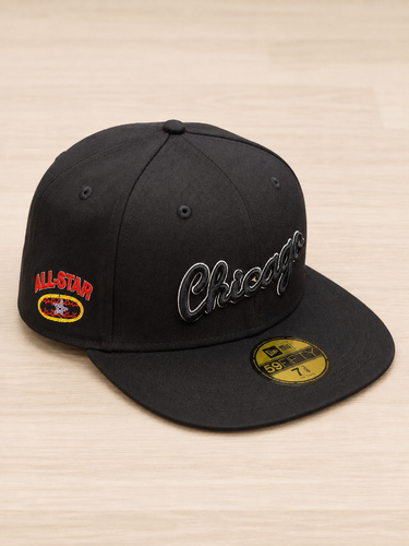 کلاه کپ مشکی Chicago مدل 59FIFTY