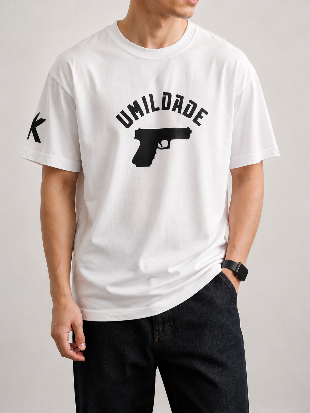تیشرت طرح Gun 3 | طرح تفنگ و عدد ۳